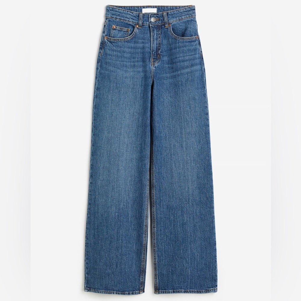 H & M • Bleeker high rise wide leg denim